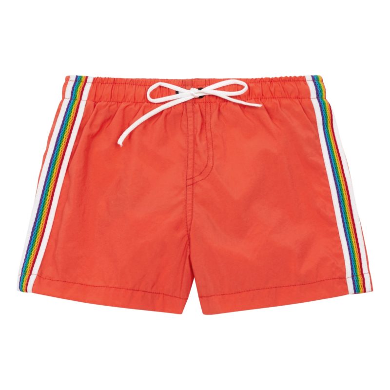 Red swim shorts rainbow-swimming-trunks