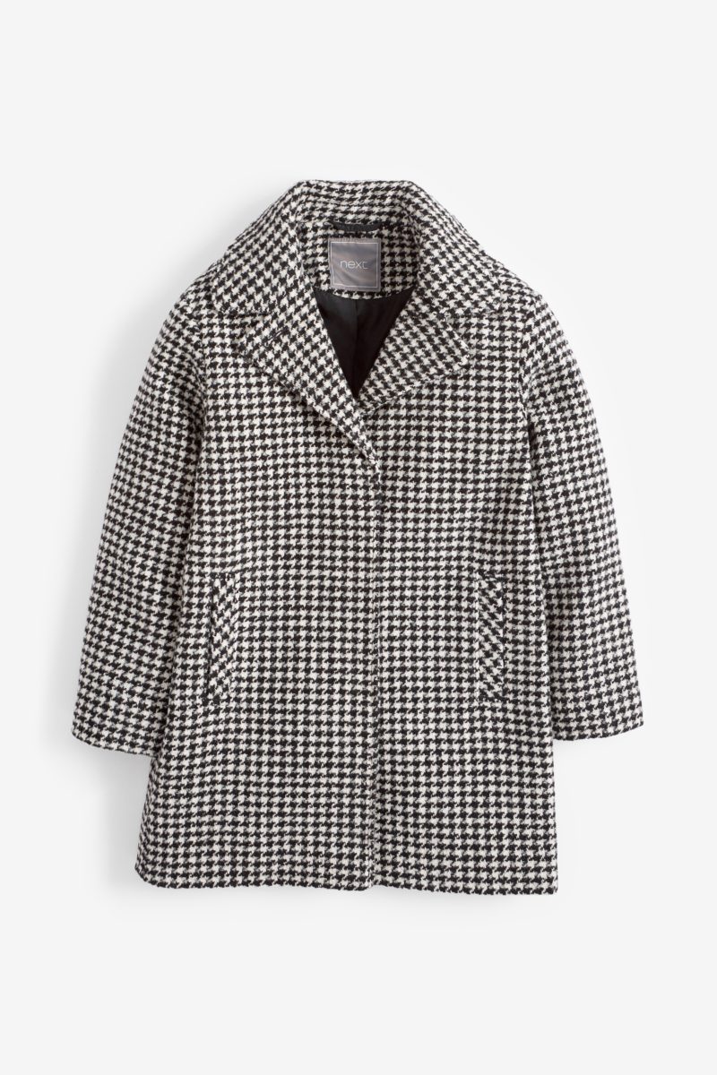 Monochrome check coat monochrome-girls-check-coat