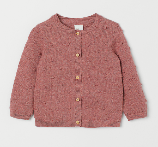 Knit cardigan pink-knit-cardigan