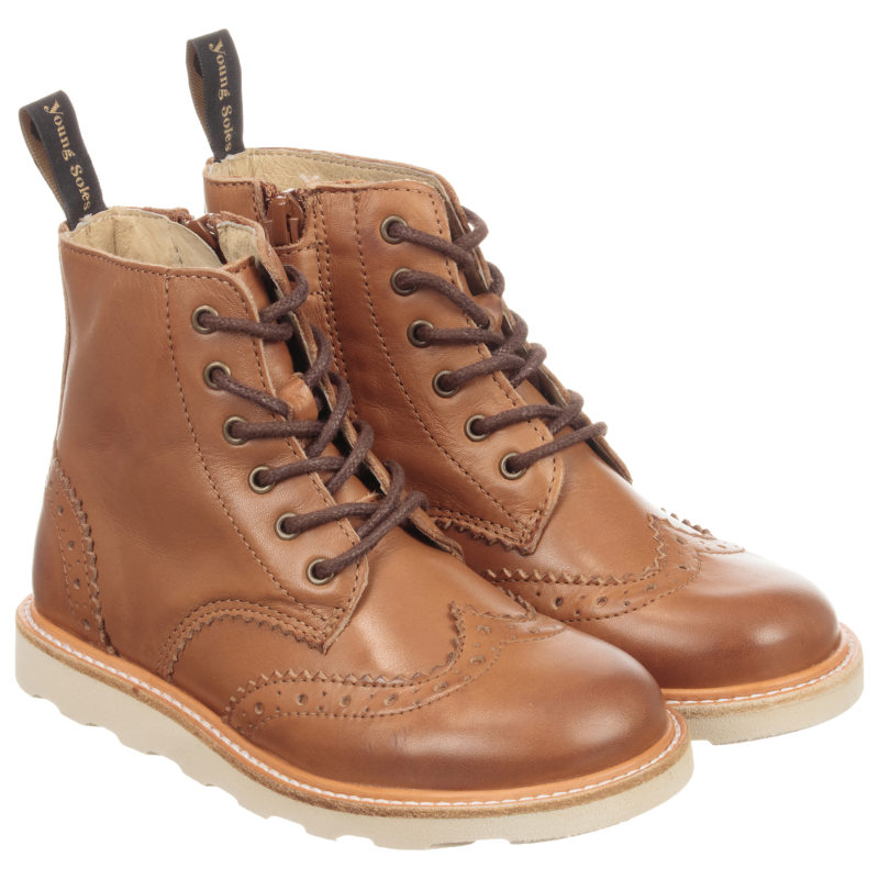 kids-tan-leather-brogue-boots