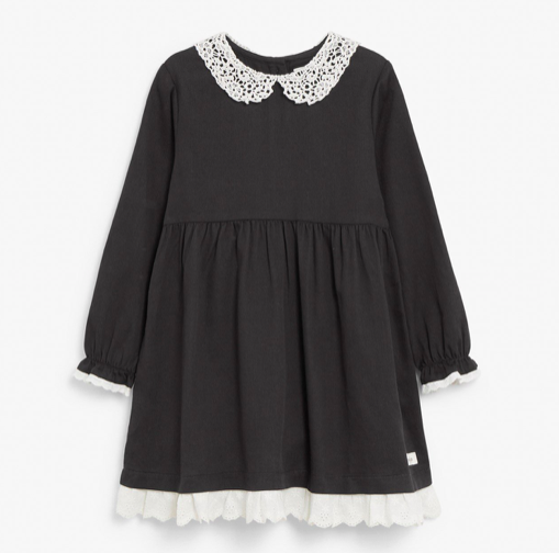 Dress with collar black-peter-pan-collar-dress