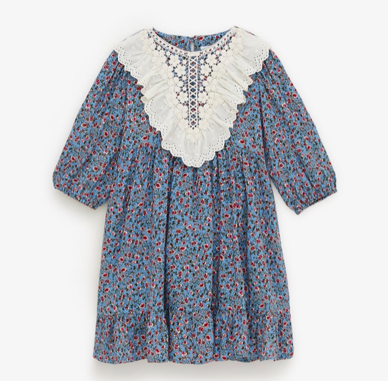 Blue floral tea dress blue-floral-tea-dress