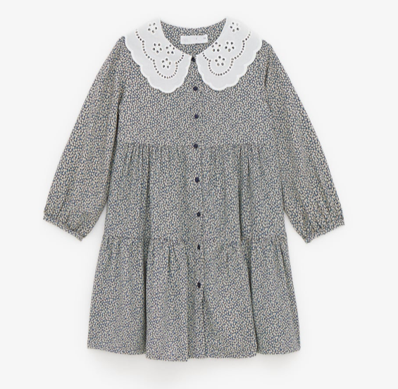Floral collar dress floral-peter-pan-collar-dress