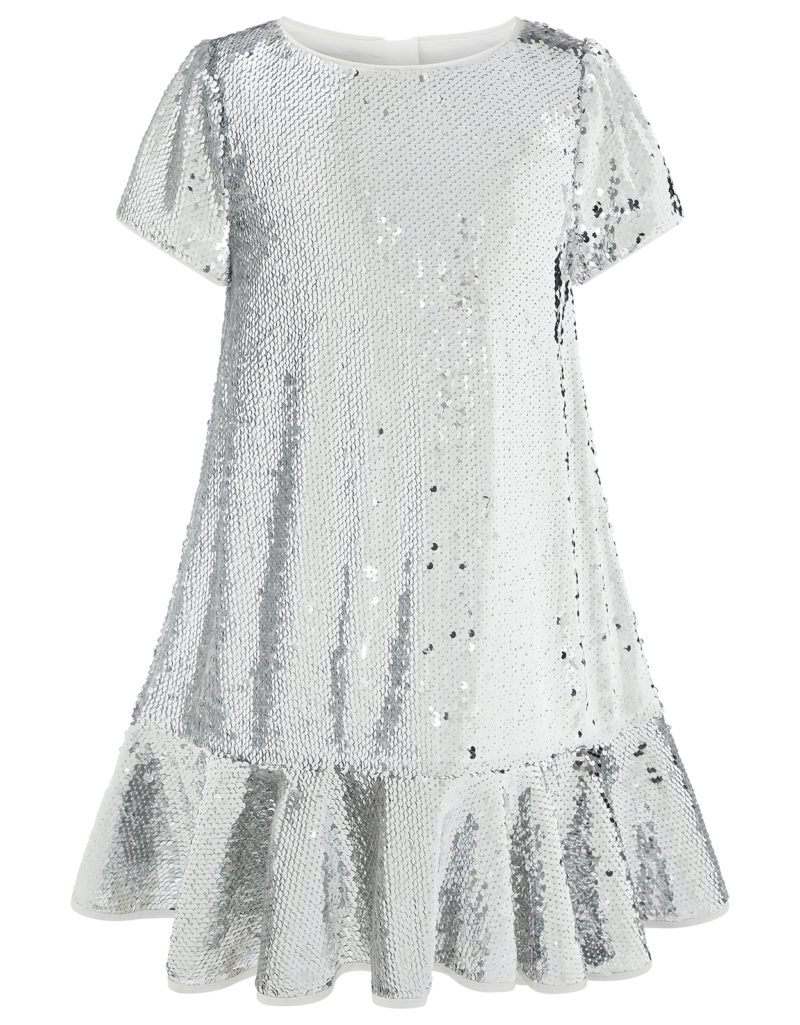 silver-sequin-ruffle-dress