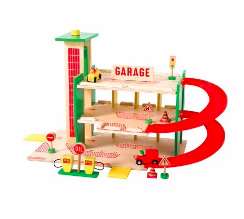 wooden-toy-garage
