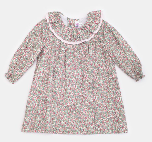 Floral frill collar dress floral-frill-collar-dress
