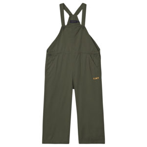 Olive green dungaree jumpsuit