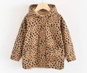 Cheetah raincoat