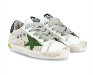 Silver mesh trainers