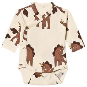 Unicorn print wrap bodysuit