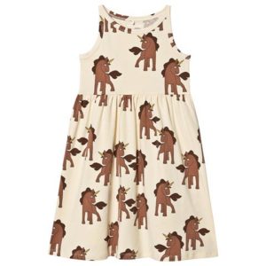 Unicorn print jersey dress