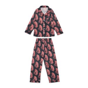 Tiger print black pyjamas