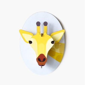 Giraffe cardboard animal head