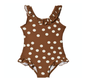 Brown spotty swimsuit
