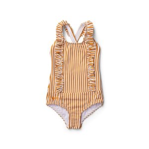 Mustard stripe swimsuit