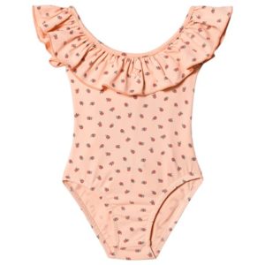 Strawberry print ruffle swimsuit