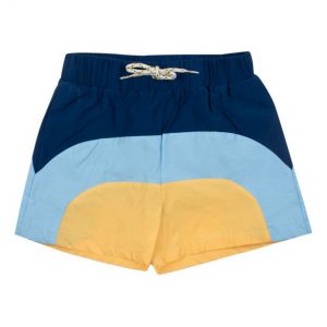 Navy retro swim shorts