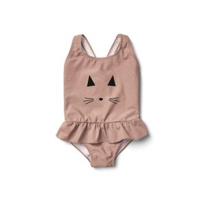 Dusty pink cat swimsuit