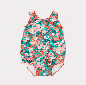 Floral baby swimsuit