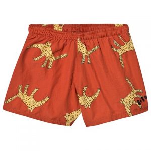 Boys red swim shorts