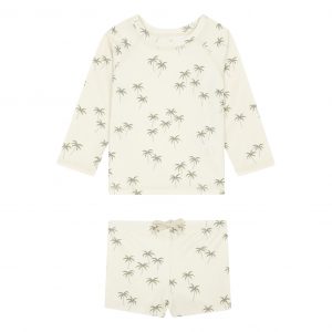 Palm print uv baby swim set
