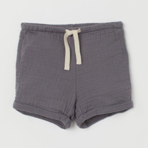 Grey cotton shorts