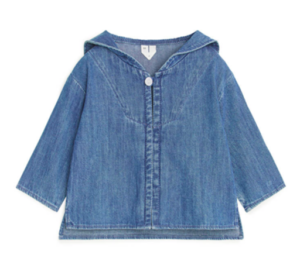 Baby denim sailor top