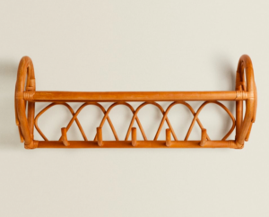 Kids rattan clothes rack