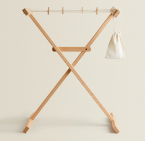 Kids wooden clothes horse
