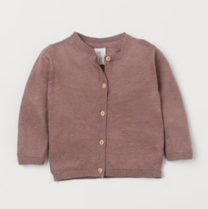 Linen baby cardigan