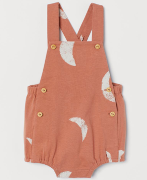 Moon print romper