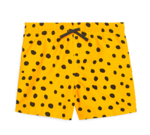 Yellow swim shorts
