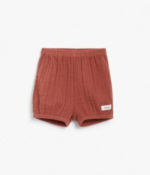 Baby red textured bloomers