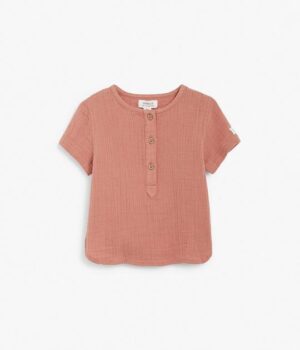Red textured t-shirt