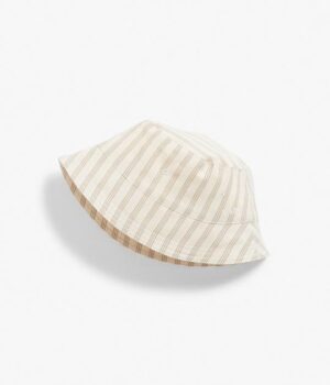 Baby striped linen sun hat