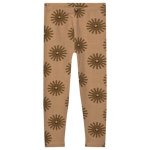 Brown sunshine print leggings