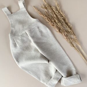 Linen dungarees