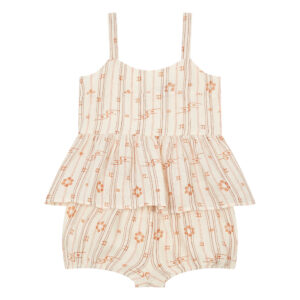Pale pink top and shorts set