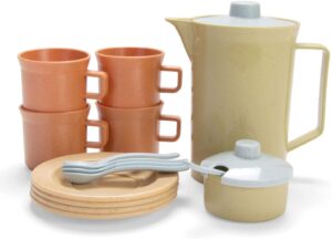 Sustainable kids play coffee set