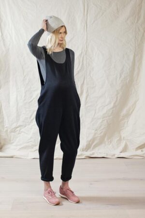 Black maternity jumpsuit