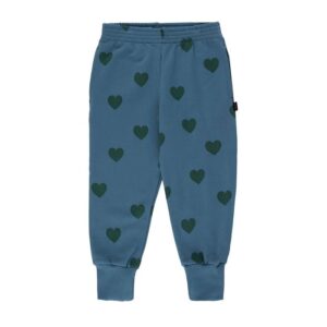 Blue heart print sweatpants