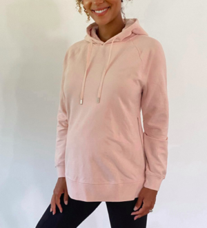Blush maternity hoodie