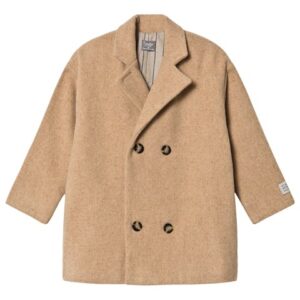 Beige oversized coat
