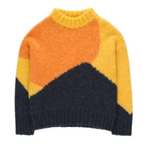 Colour block kids sweater
