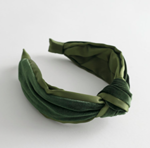 Velvet knot hairband
