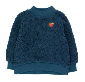 Navy sherpa sweatshirt