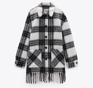 Check overshirt shacket