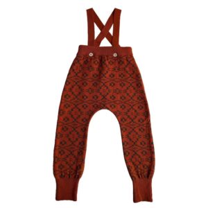 Mabli red knit baby pants