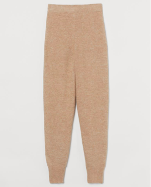 Maternity knit joggers