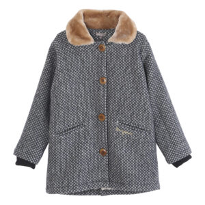 Navy wool coat
